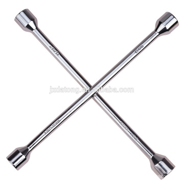 DT008 Cross Rim Wheel Wrench totalmente polido ferramentas de reparação de automóveis